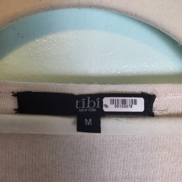 Tibi Merino Wool Layered Mixed Media Blouse - Picture 7 of 9